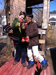 Nerf Darts; Joey, Del and Kento